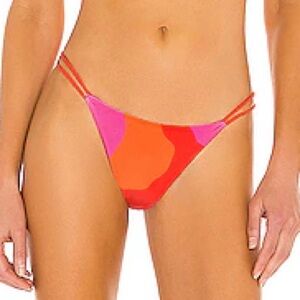 Vibrant Orange and Pink Bikini